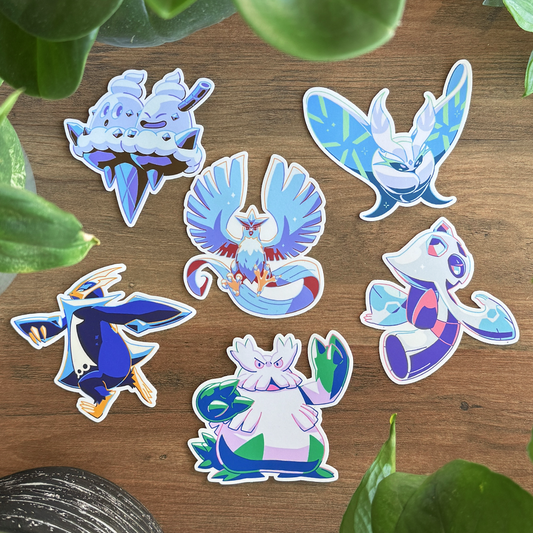 Articuno Sticker Set (6 pack)