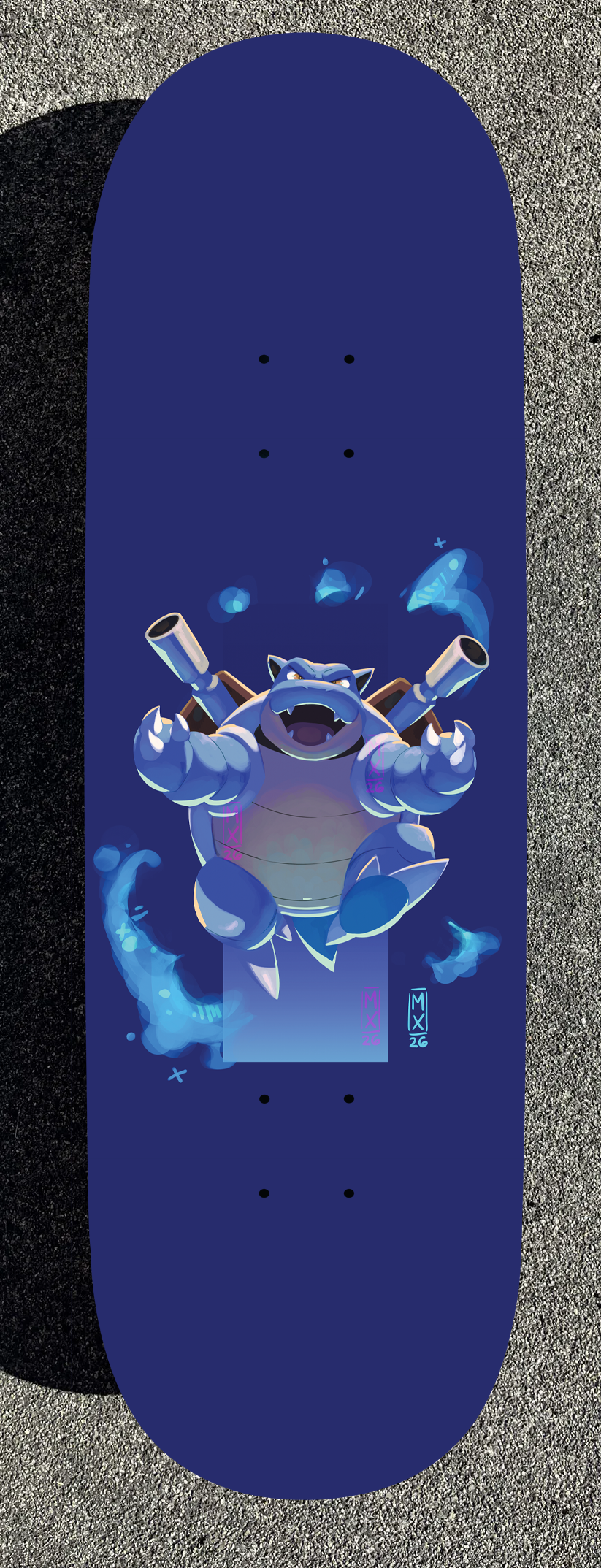Flash Pokemon Design Painted Boards (Made within 3 Months)