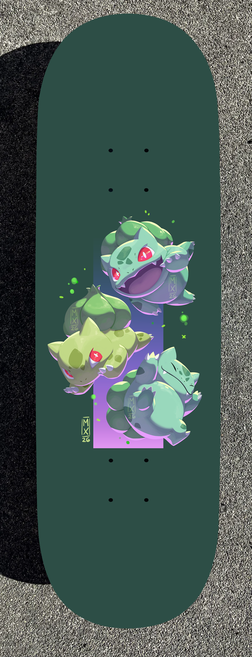 Flash Pokemon Design Painted Boards (Made within 3 Months)