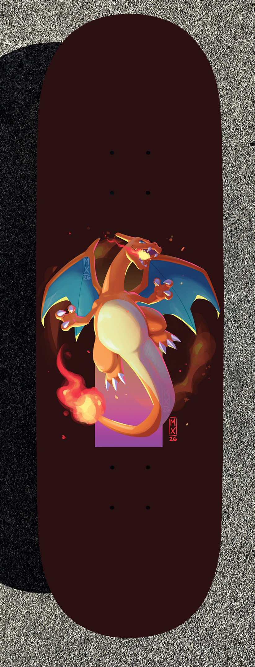 Flash Pokemon Design Painted Boards (Made within 3 Months)