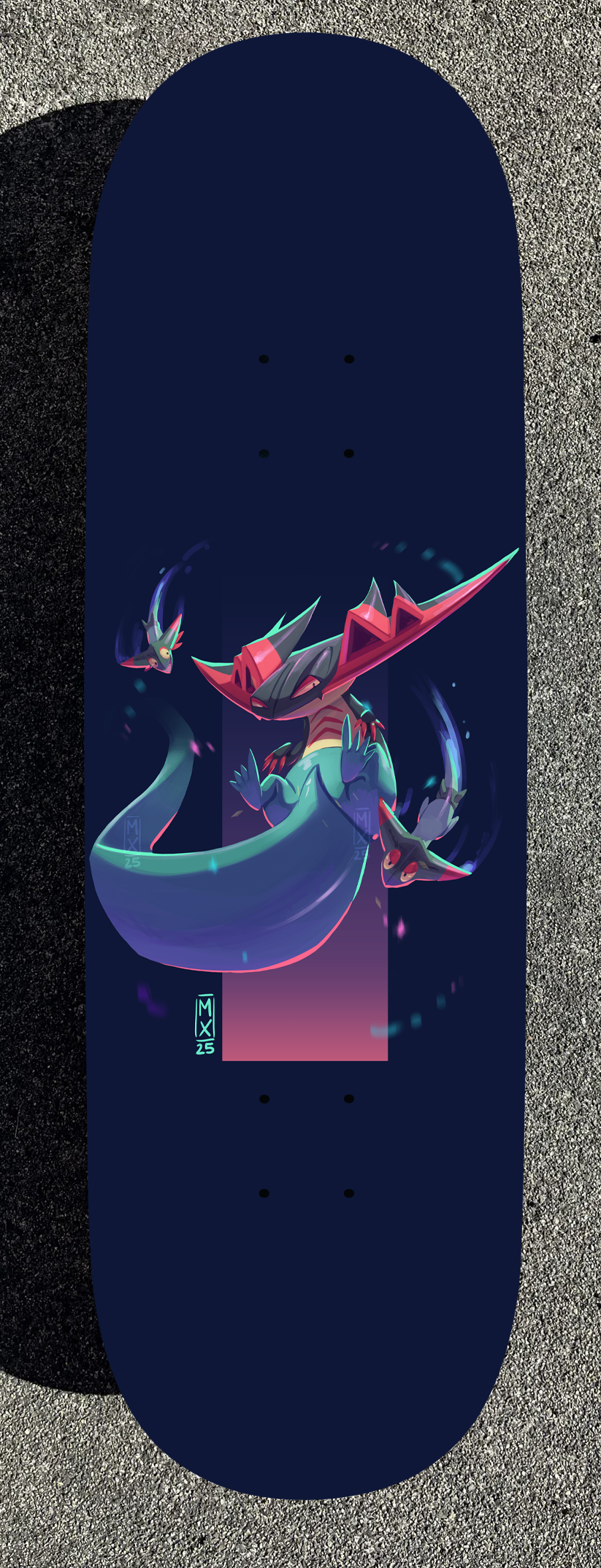 Flash Pokemon Design Painted Boards (Made within 3 Months)
