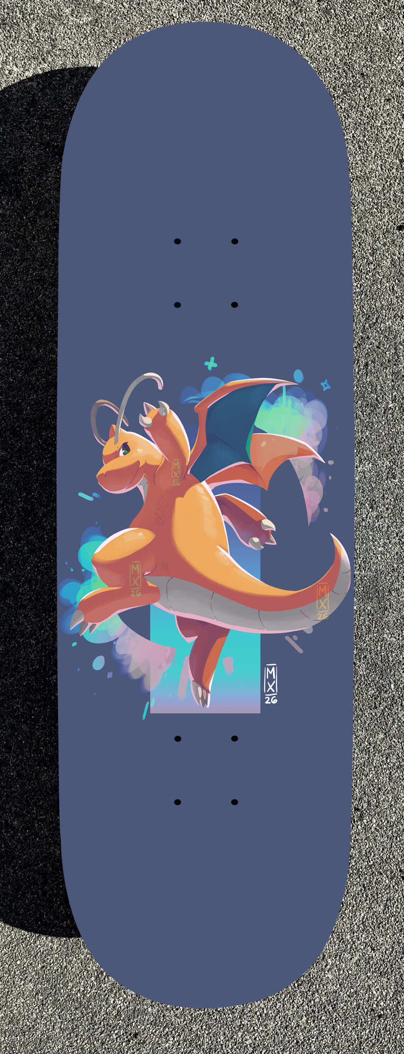 Flash Pokemon Design Painted Boards (Made within 3 Months)