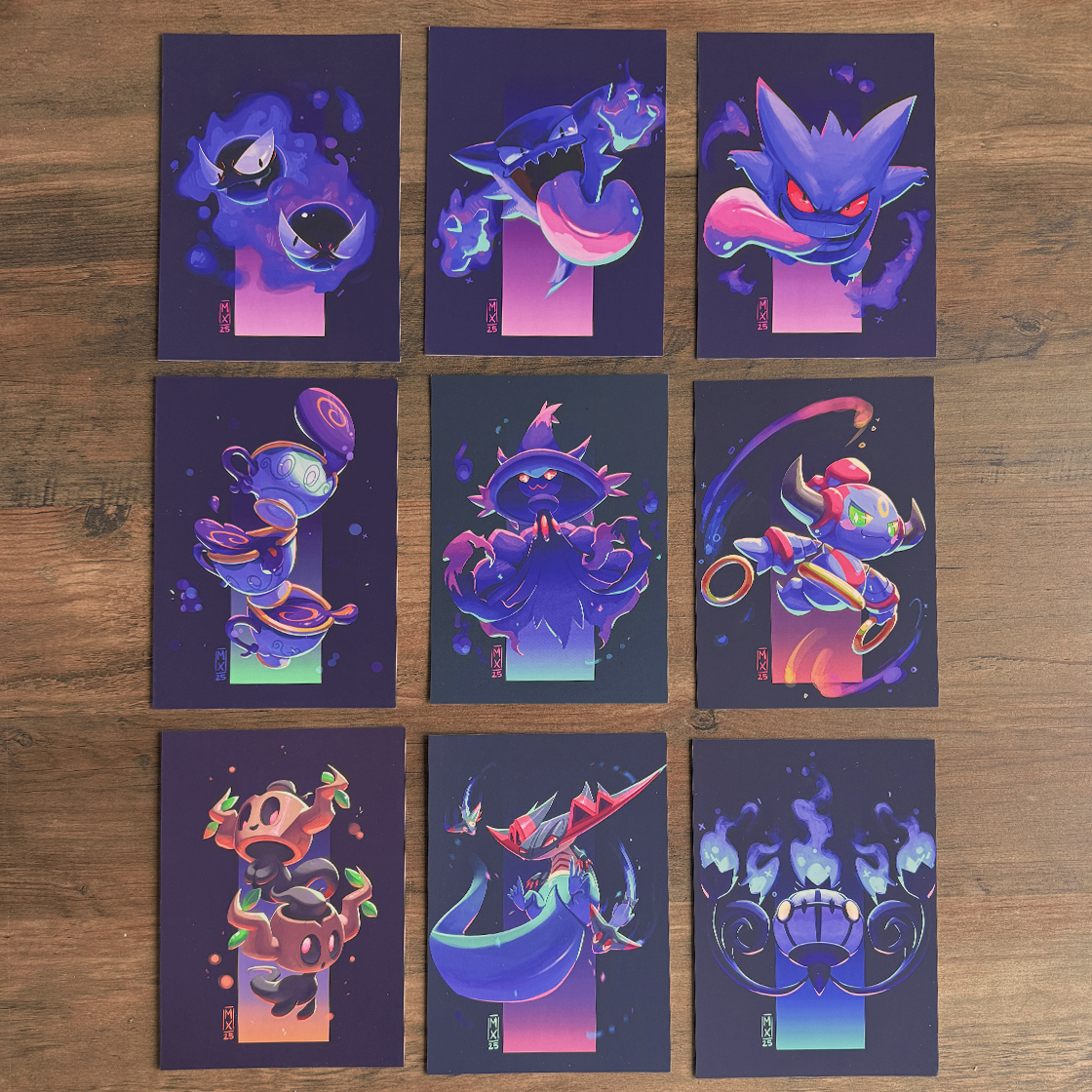 Ghost Mon Print Set (Set of 9)