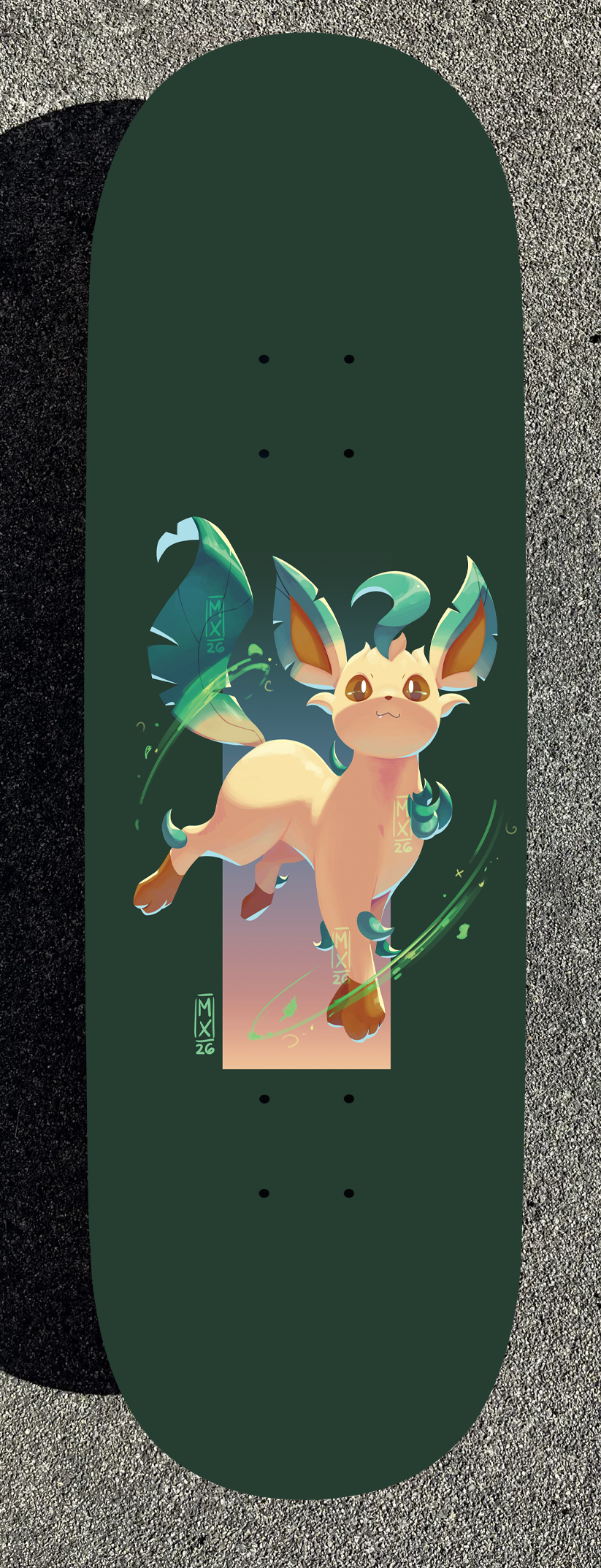 Flash Pokemon Design Painted Boards (Made within 3 Months)