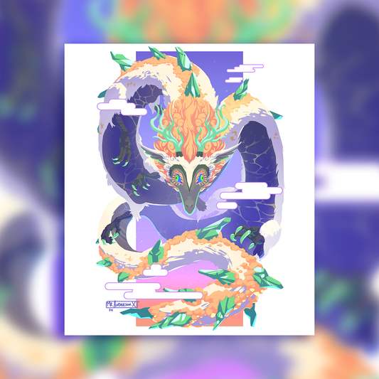 Light Dragon Matte Giclee Print
