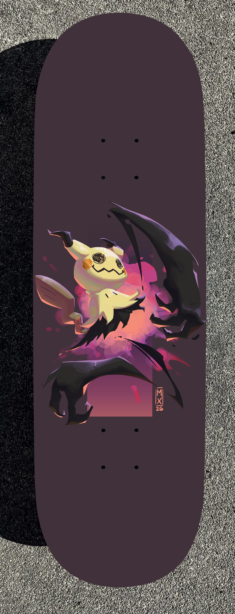 Flash Pokemon Design Painted Boards (Made within 3 Months)