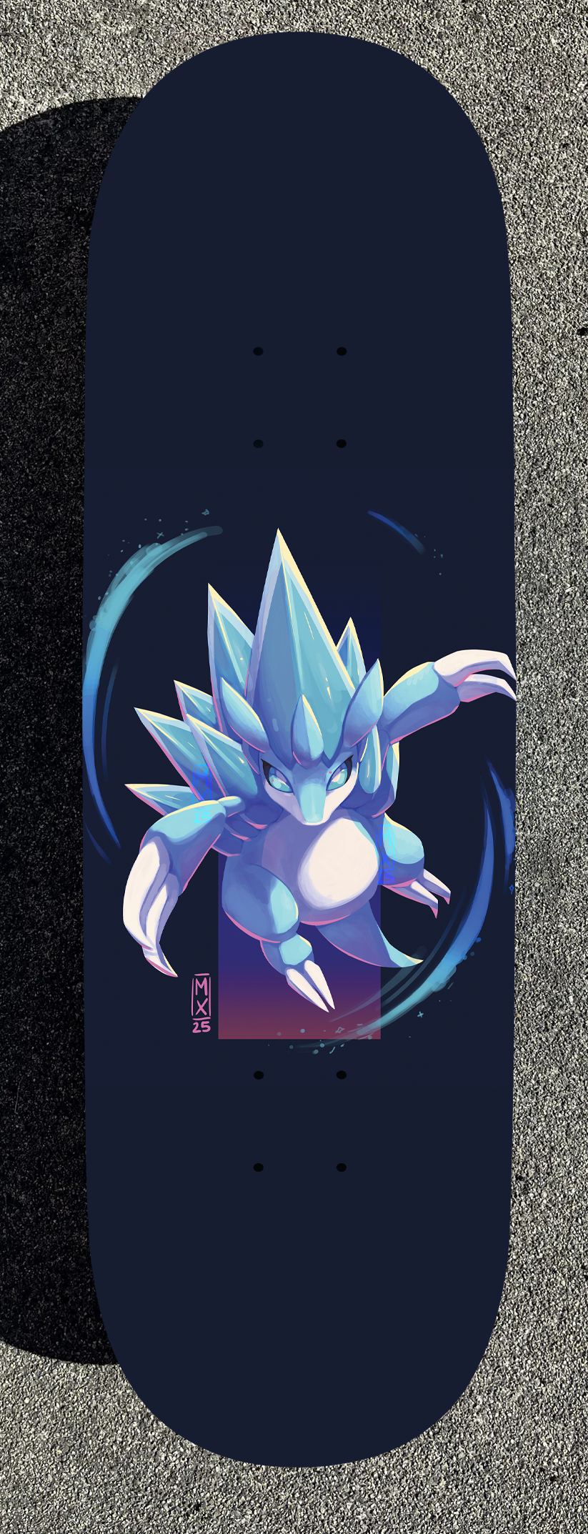 Flash Pokemon Design Painted Boards (Made within 3 Months)