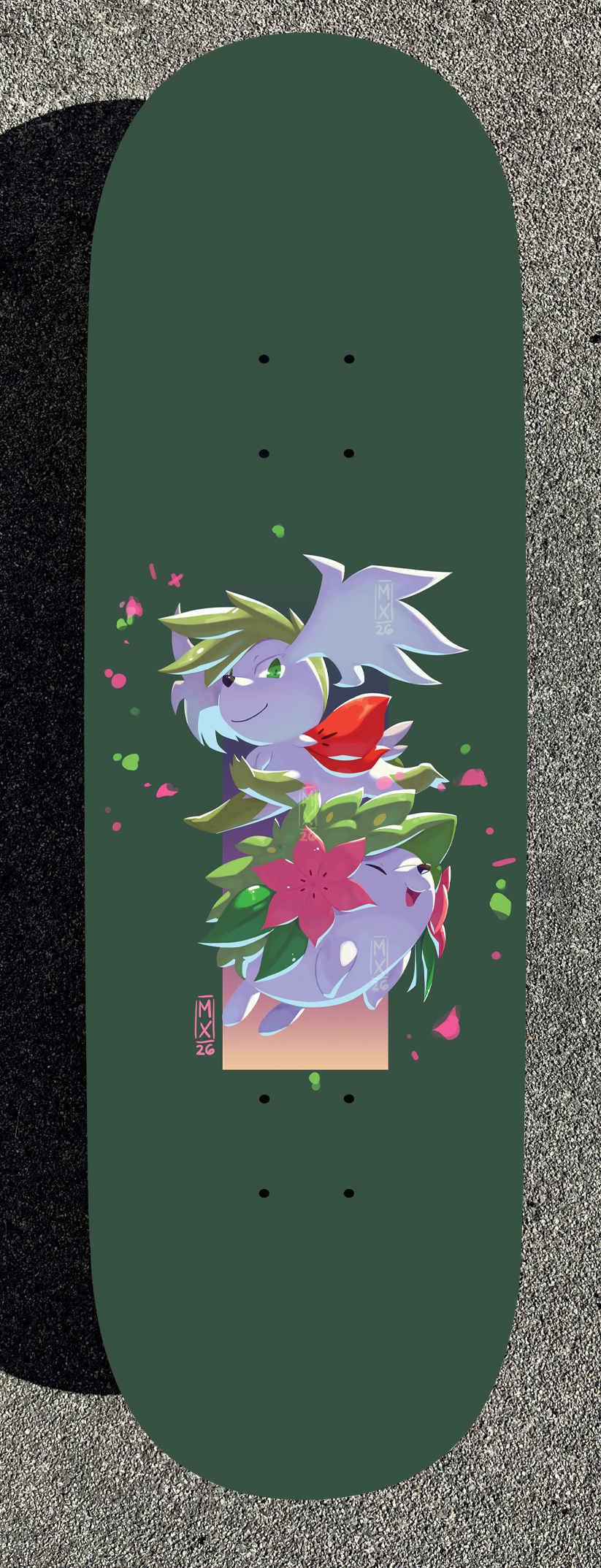 Flash Pokemon Design Painted Boards (Made within 3 Months)