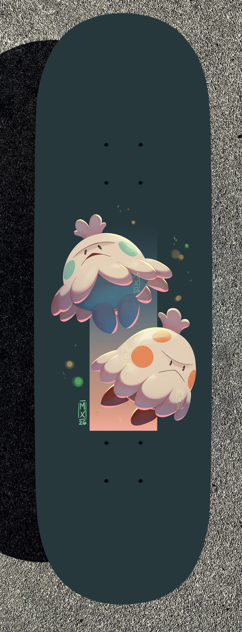 Flash Pokemon Design Painted Boards (Made within 3 Months)