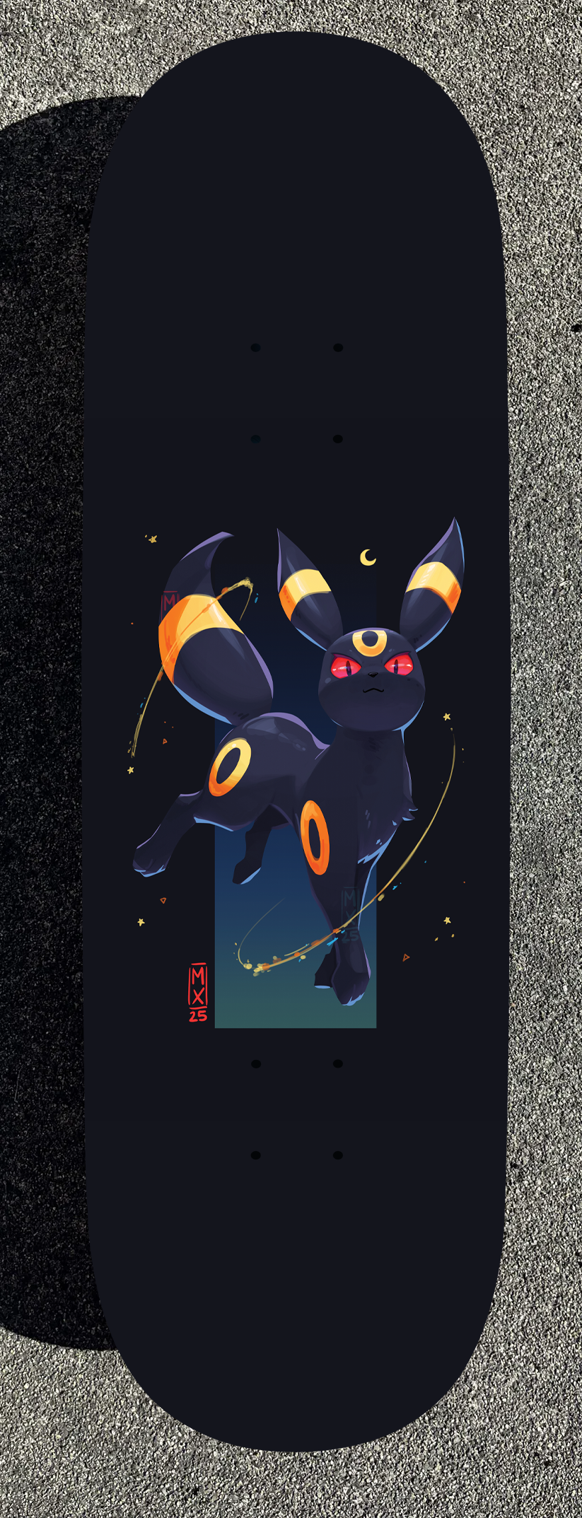 Flash Pokemon Design Painted Boards (Made within 3 Months)