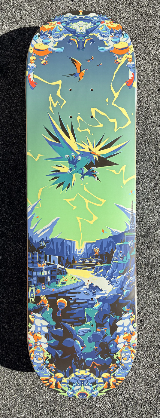 PREORDER - Zapdos Doodle Vinyl Board